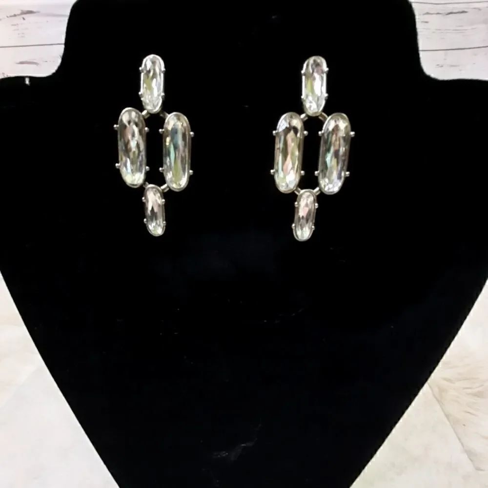 Banana Republic Cut Glass Earrings